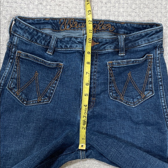 Wrangler Retro High Rise trumpet Flare Jeans  Western Cowgirl Bareback 29x34 - Picture 14 of 16